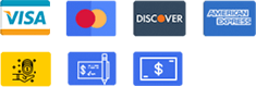 A series of four images with different credit cards.